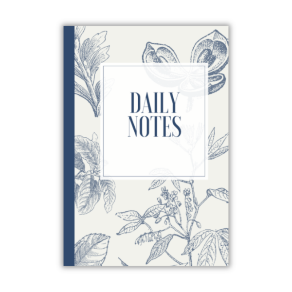 Daily Notes: Navy Floral