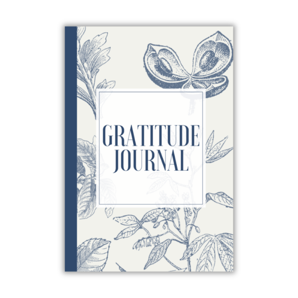 Gratitude Journal: Navy Floral