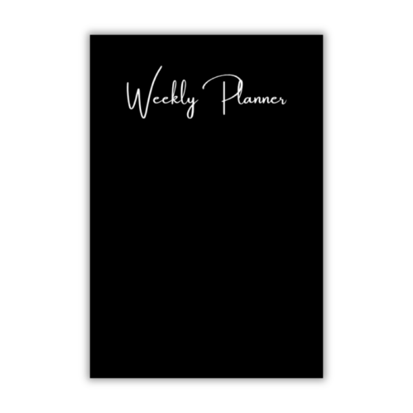 Weekly Planner: Black