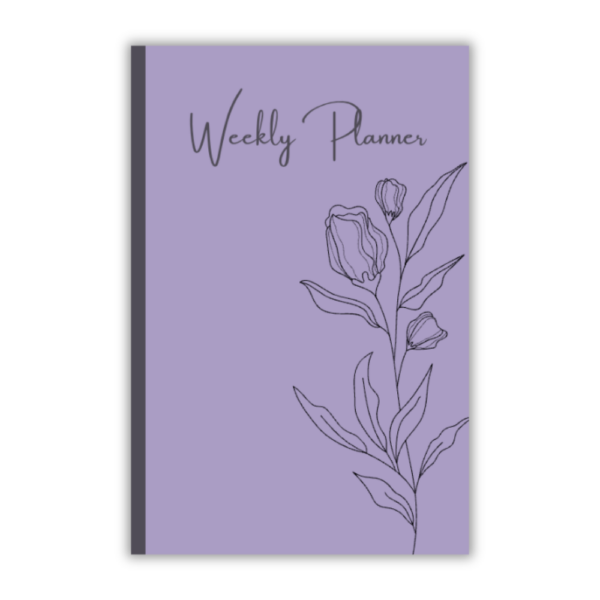 Weekly Planner: Purple Floral