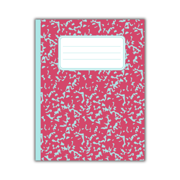 Composition Notebook: Pink & Blue