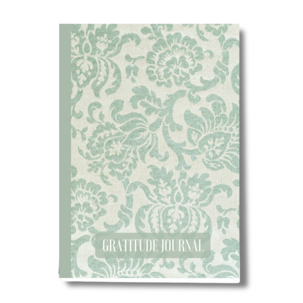 Gratitude Journal: Green Floral Print