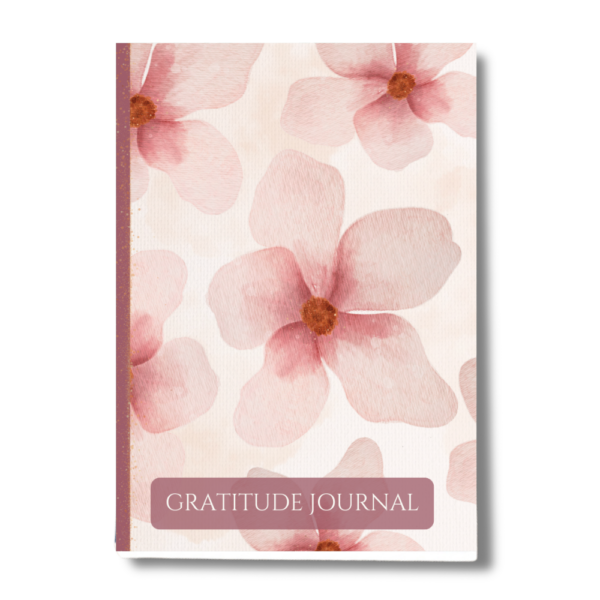 Gratitude Journal: Pink & Gold Floral